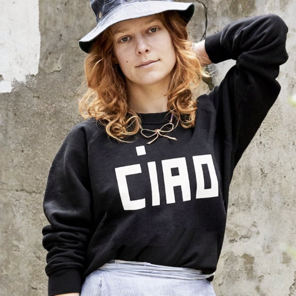 Sold Out Small Clare V "Ciao" Sweatshirt